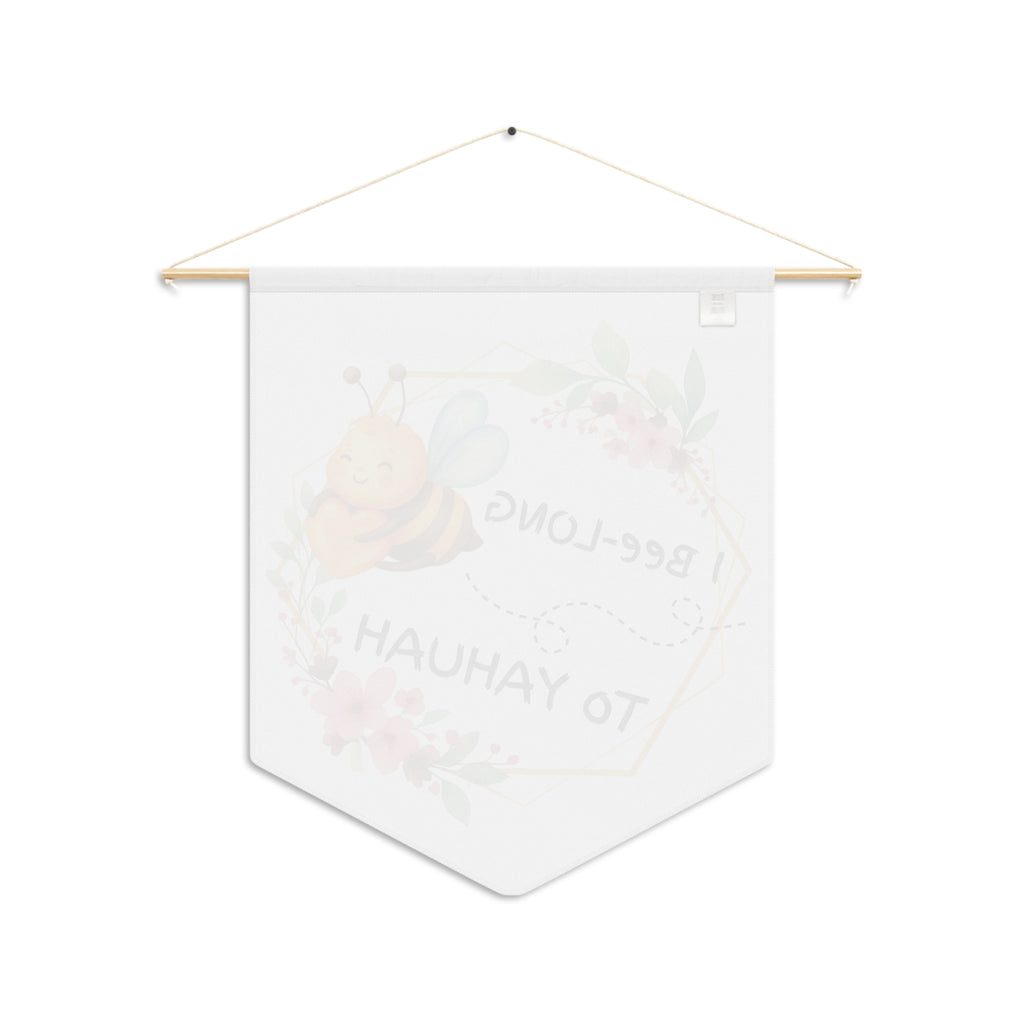 Bee-Long to Yahuah Floral Pennant — Rooted In Yahuah