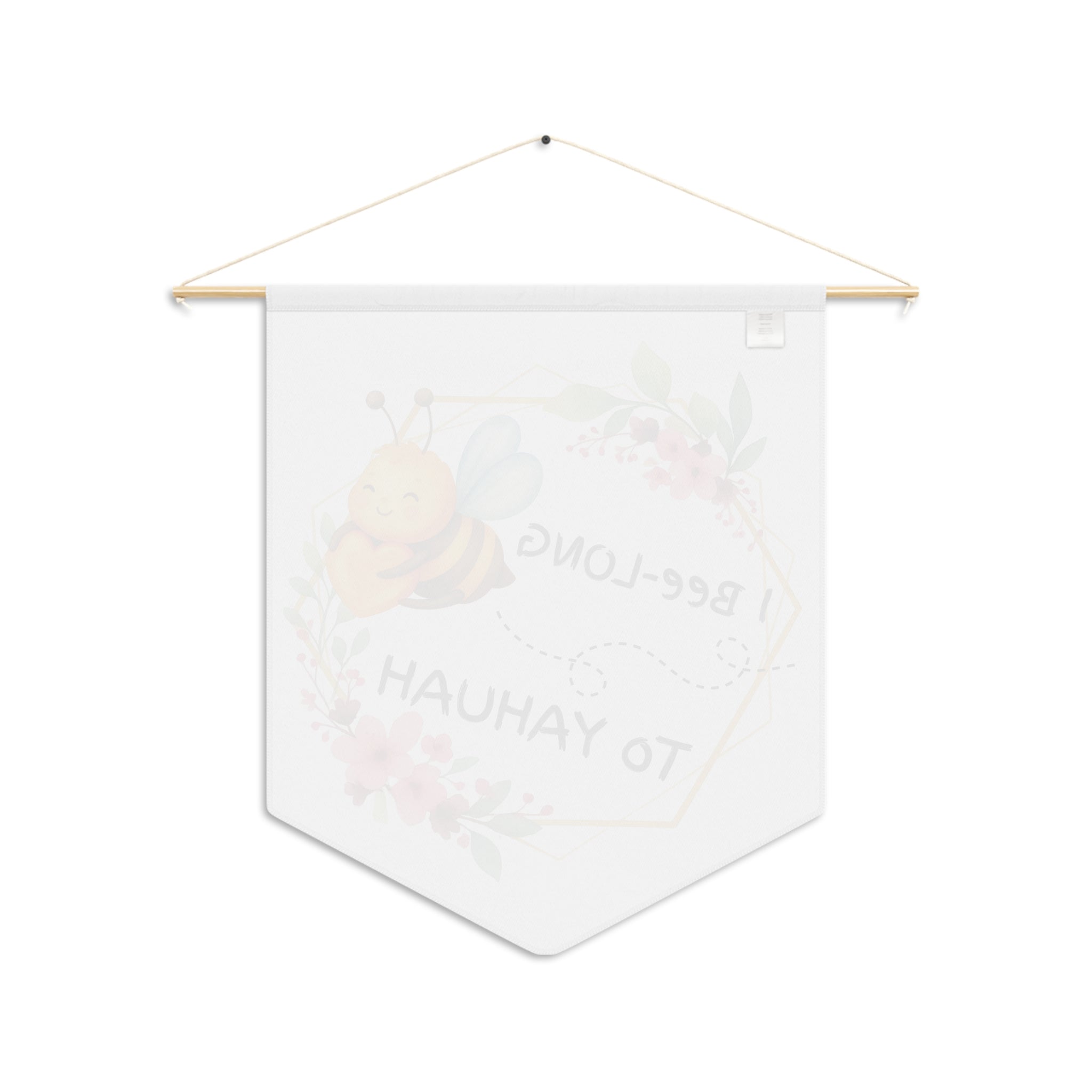 Bee-Long to Yahuah Floral Pennant — Rooted In Yahuah
